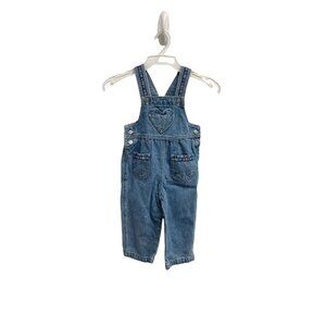 Vintage Canyon River Blues Kid Denim Overalls with Heart Pocket 2T